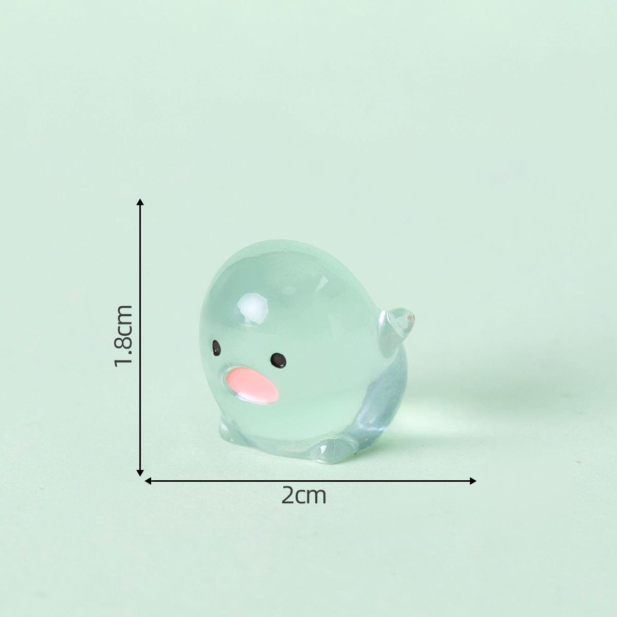 

5pcs Cute Mini Clear Water Luminous Resin Craft Miniature Charm Tiny Bonsai Microlandscape Bead Garden Decoration Accessories 5pcs