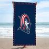 Columbus Blue Jackets Print Beach Towel, Large Soft Quick Dry Towel for Beach Camping Swimming