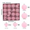 6CM Colored Plush Christmas Ball Christmas Decorations Plastic Ball Christmas Tree Decoration Pendant 2026 New Year Gift