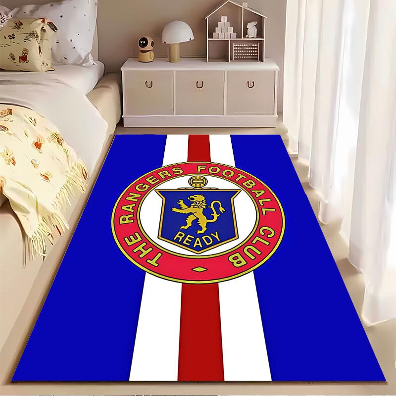 Rangers FC Logo Carpet Design suitable as a non-slip mat for the living room or bedroom sofa