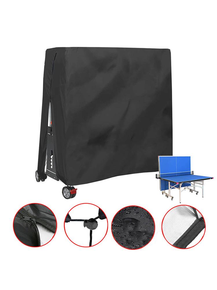 Oxford Fabric Folding Table Tennis Table Cover Dustproof Universal Ping Pong Table Cover with Zipper for Outdoor and Indoor Use