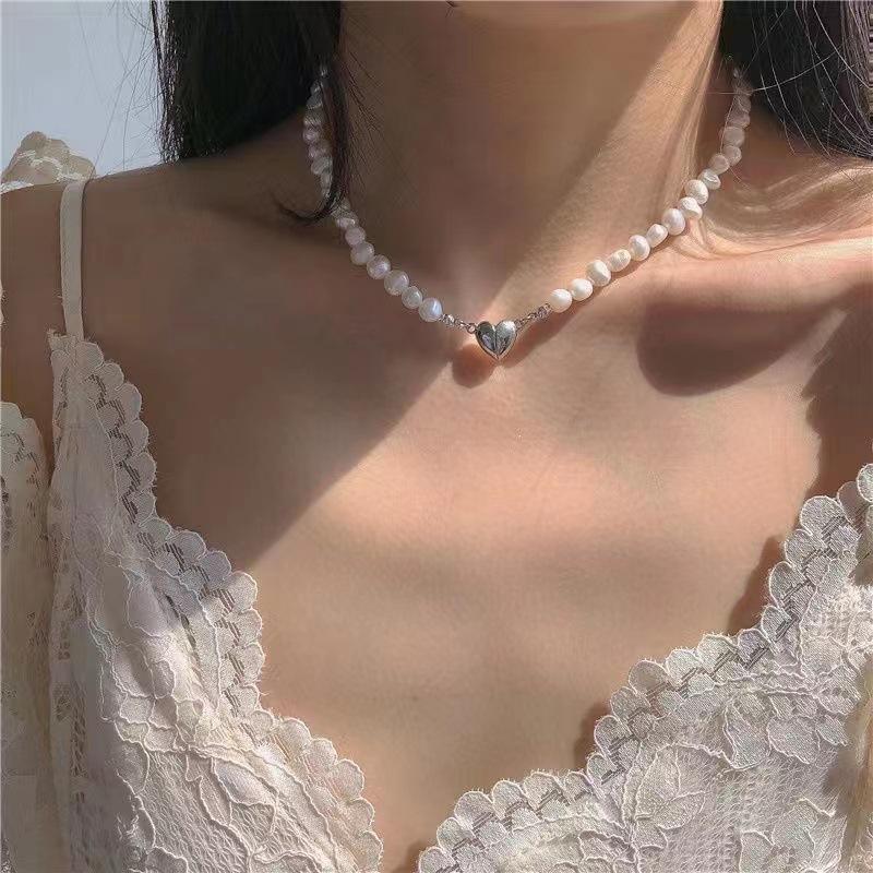 2022 Spicy Girl Pendant: Bow Flower & Heart Clavicle Chain Necklace – Japan & South Korea Niche Style