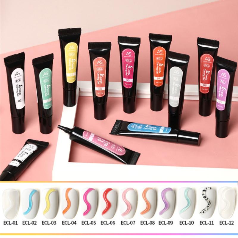 5D Hose Candy Macaron Jelly Gel Nail Gel Polish Solid Color Disposable Nail Gel DIY Nail Art Gel Manicure 10ml