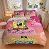 3pcs SpongeBob Jellyfish Cloud Bedding Set Includes 1 Quilt Cover and 2 Pillowcases, Comfortable Bedding F082