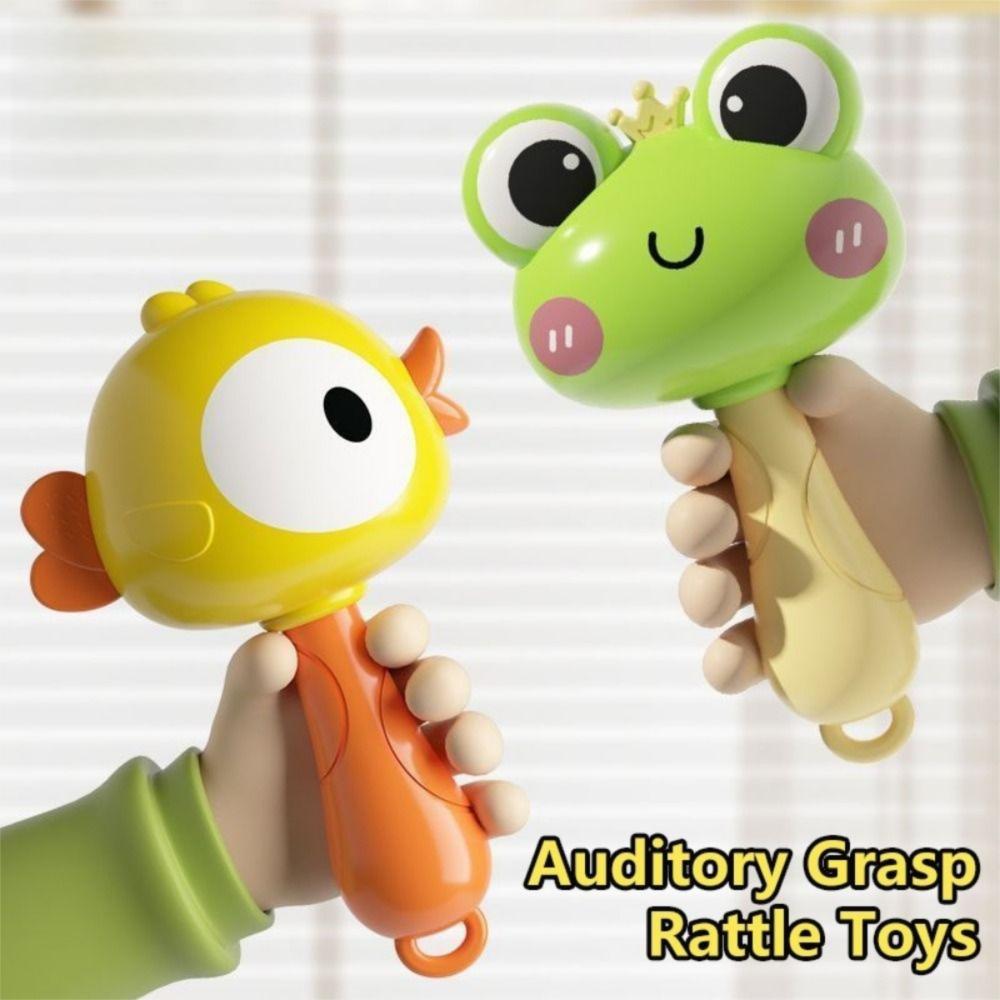 Cartoon Baby Rattle Toys Plastic Handbell Toys New Newborn Rattle  Sensory Grasp Toy