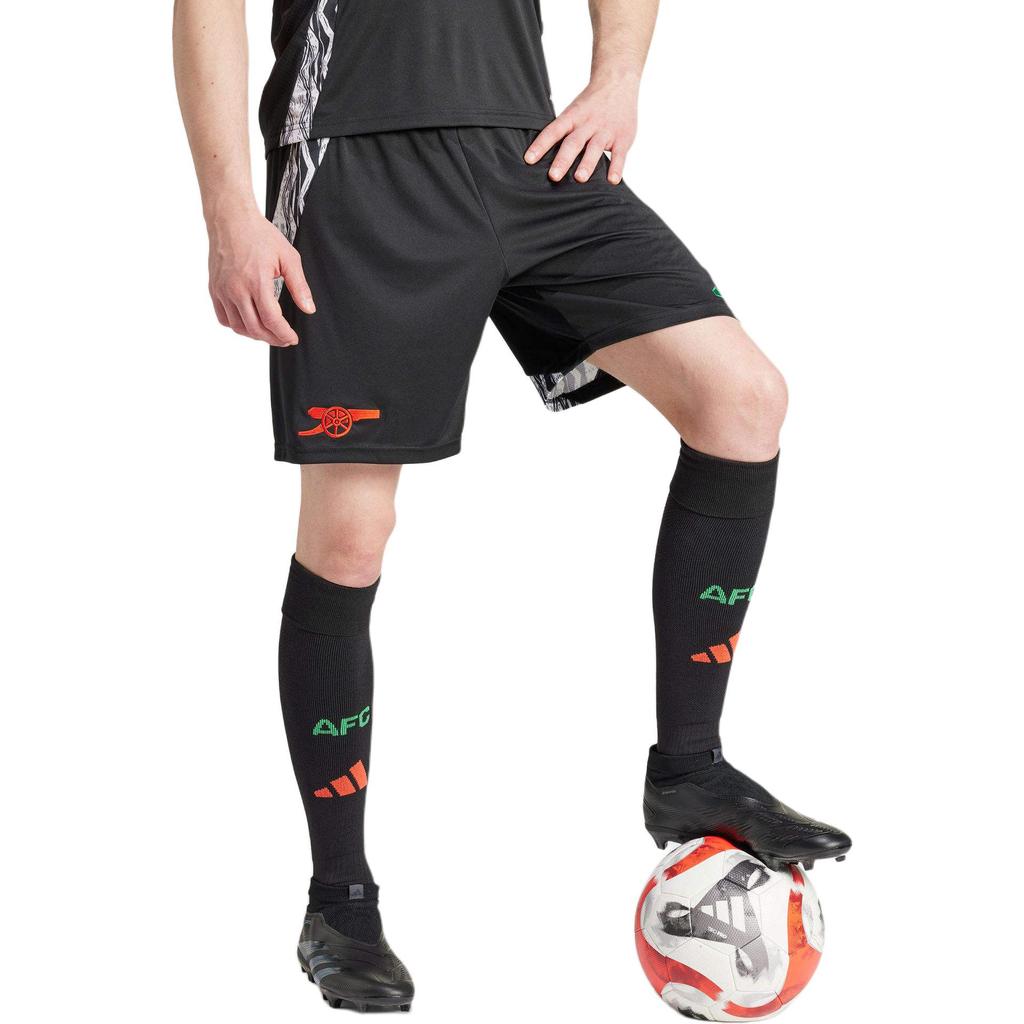 Adidas Arsenal Logo Printed Color Block Comfortable Soft Breathable Sports Shorts Men shorts Black IT6149
