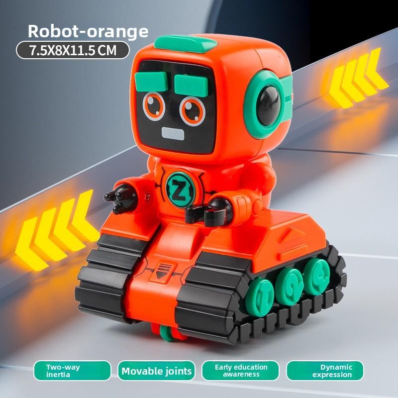 

Робот Дети Инерционная Игрушечная Машина Автономное Движение Мальчики Девочки Обучающая Игра оранжевый
