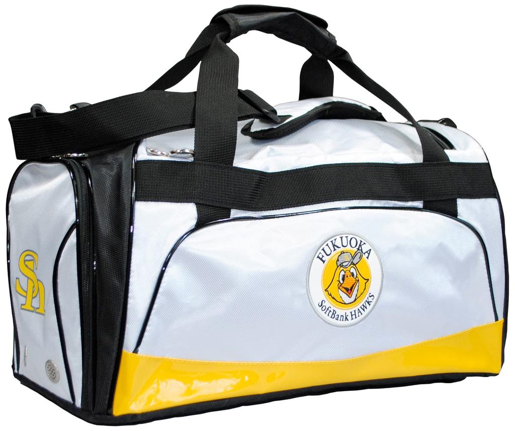 Rezax Fukuoka Softbank Hawks Boston Bag White SBBB-2445