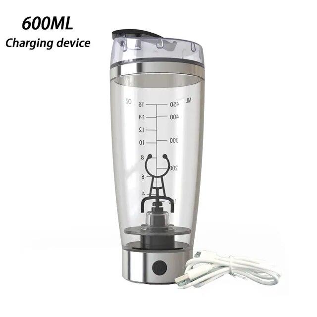 450/600ml Rechargeable Protein Shaker Electric Mixing Cup Portable Protein Powder Shaker Bottle Mixer For Home Kitchen Tools