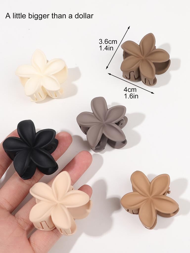Nonslip Matte Flower Hair Claw Clips for Women Thick Thin Hair,Aesthetic Plumeria Hawaiian Accessories for Holiday Gifts