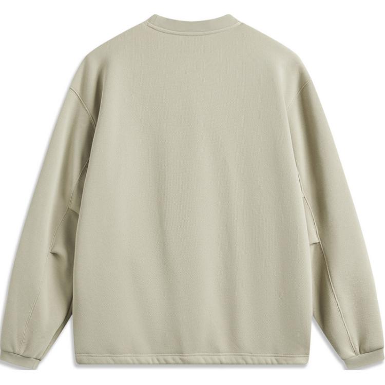 Li Ning Sweatshirt Men's Limewash Gray AWDU957-1
