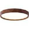 Plafoniera LED Circolare Moderna Semplice con Venatura Legno Noce Luce Decorativa Soggiorno Camera da Letto Balcone Plafoniera