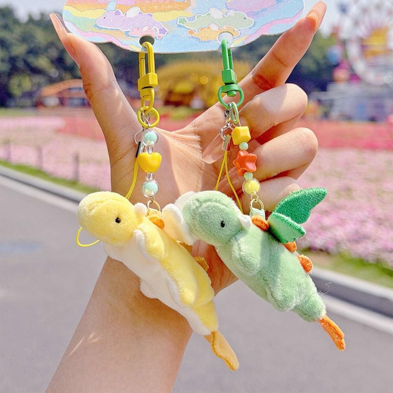 A Pair of Sky Dream Dragon/Flying Dragon Plush Hanging Toys Multicolor Dinosaur Soft Stuffed Dolls Decorative Gift