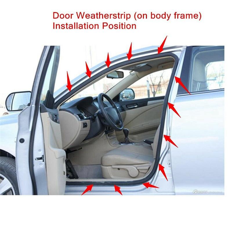 2Pcs Front Left Right Side Door Weatherstrip Moulding Seal 72310-TA0-A01 72310-TA5-A02 For Honda Accord Sedan 2008-2013