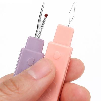 Needlework Sewing Seam Ripper Plastic Handle Embroidery Cross Stitch Threads Remove 2in1 DIY Sewing Accessories Stitch Unpicker