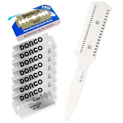 Kazakiri Suki Razor EX Replacement Blade Body 10 Replacement Blades Hair For the Whole Body Hair Unwanted Leg Armpit VIO Type, + Included, Men's