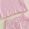 Citgeett Summer Kids Girls Outfits Cherry Embroidery Short Sleeve Tops Shorts Clothes Set