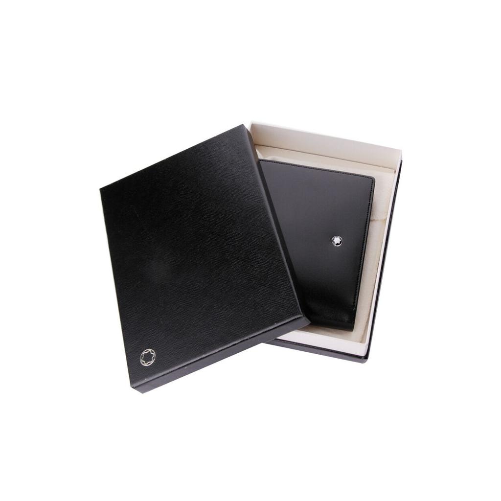 Montblanc Meisterstück Portafoglio Verticale in Pelle con 12 Scomparti Portafoglio da Uomo Nero MB103384