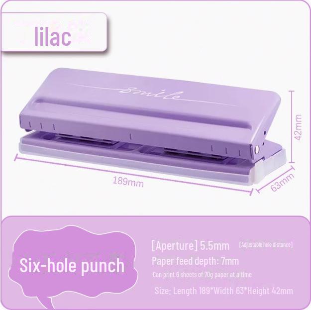 

Kedeyou 9170 Регулируемый дырокол на 6 отверстий для листовой бумаги