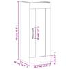 Wall Mounted Cabinet Grey Sonoma 34.5 x 34 x 90 cm Particleboard