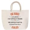 Beach Bag - PLANETEE - A Nanou Also Great - Rope Handle - Large Size - Personalized