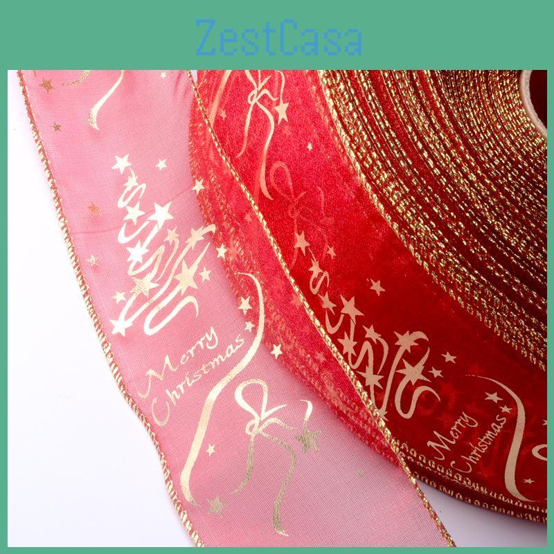Charming Red 6.3x200cm Christmas Tree Decoration Ribbon For Stylish Gift Wrapping
