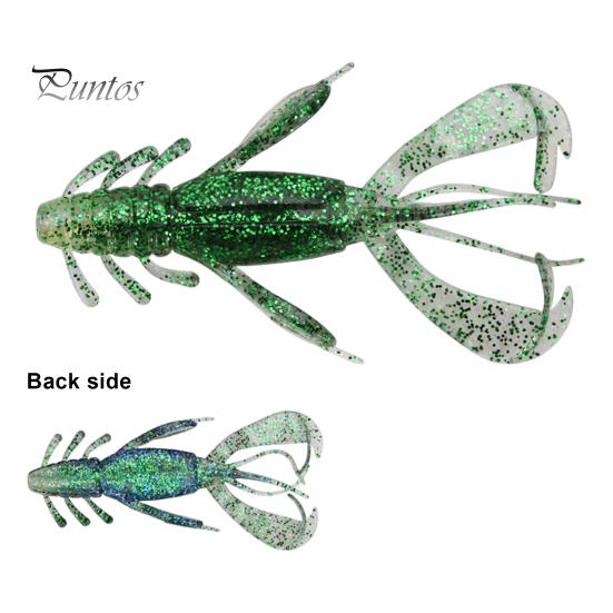 4Pcs 10CM/10G Soft Crayfish Lure with Sequins Realistic PVC Bionic Artificial Shrimp Bait Freshwater Saltwater Bass Trout Fishing Accessories