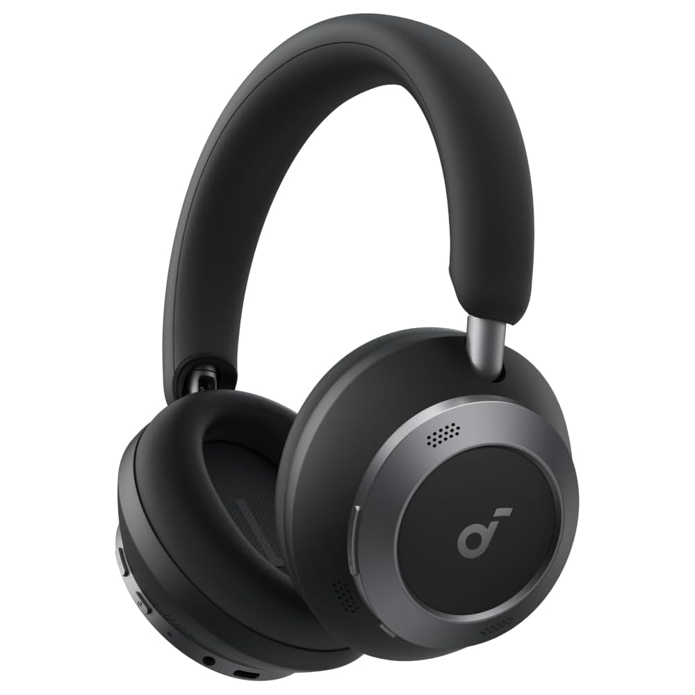 

Anker Soundcore Space One Pro Wireless Headphones Bluetooth 5.3, 60 Hours Playtime, Ultra Noise Cancelling, Midnight Black