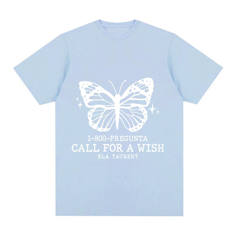 

Ela Taubert T-Shirt Butterfly Graphic Printing T Shirt Short Sleeve Tshirts Cotton O-neck Clothing Summer Unisex Tees XXL