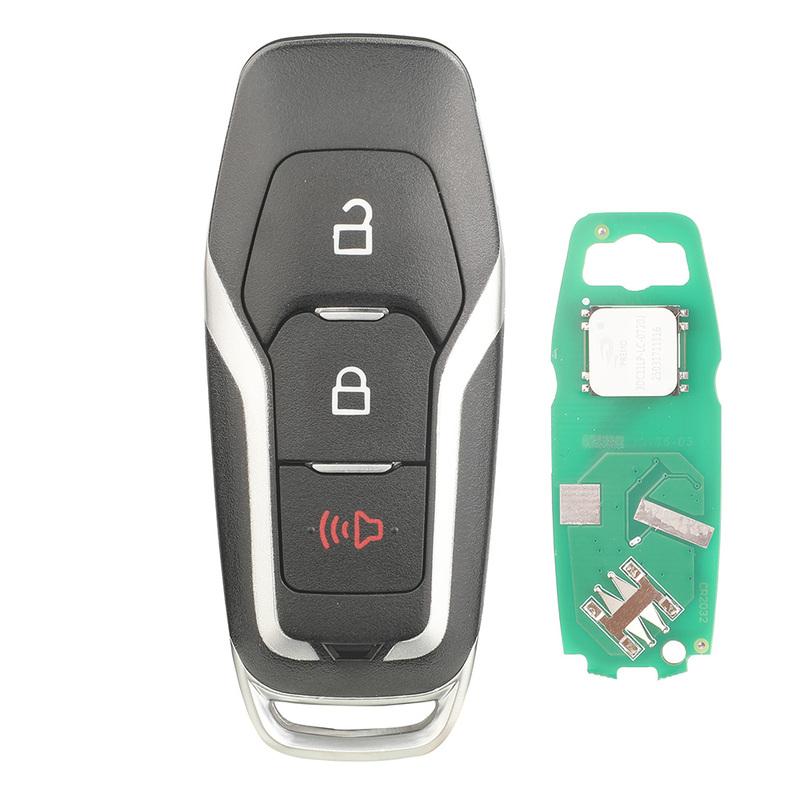 Jingyuqin Remote Car Key for Ford Mondeo Explorer Mustang Focus Fusion S-Max Galaxy KeylessGo 315/433/868/902Mhz ID49 Control
