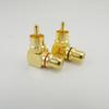 90 Degree RCA Connector Male To Female M/F Right Angle RCA Female To Male Plug Copper Adapter L Type Elbow for Cctv Camera Audio