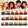 Christmas Toy Train Wooden Holiday Decoration Educational Train Toys For Kids Boys Girls Collectors Living Room Bedroom Study