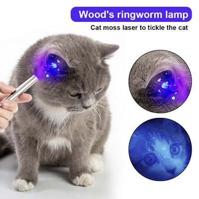 Wasserdichte UV-Taschenlampe zur Pilzerkennung bei Haustieren Wood-Lampe 365 UV Schwarzlichtspiegel Haut Ultraviolettes Licht Katze Flechte Tinea Licht