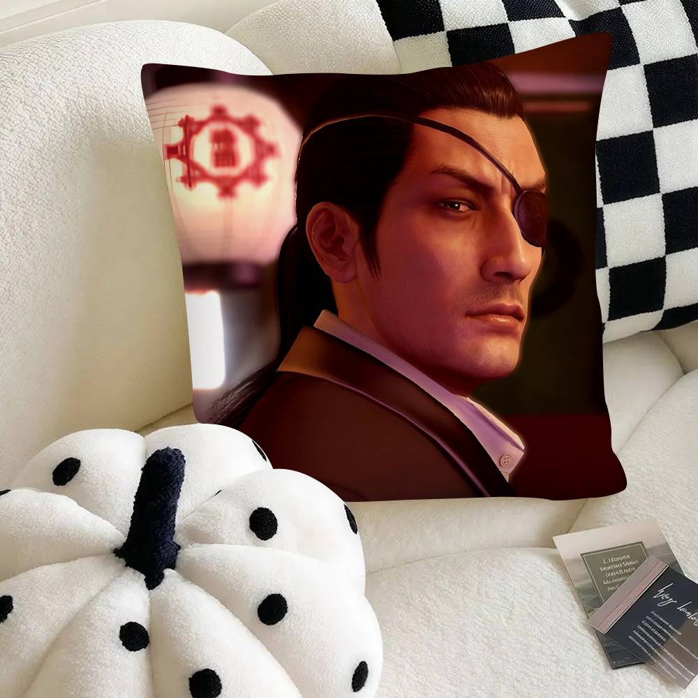 Goro Majima Pillow Case Fashion Square Pillowcase Bedroom Sofa Room Ins Decoration Leisure