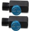 2PCS Compressed Air Pressure Valve 1/4 NPT Inline Steel Air Flow Regulator for Precise Flow Control In Pneumatic Equipment