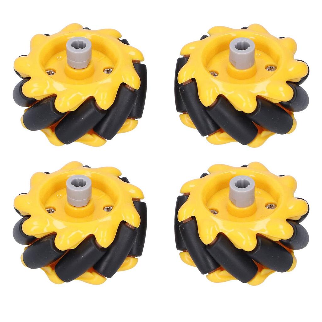 Mecanum Wheels DIY Toy, 48mm Mecanum Wheels Omnidirectional Parts for Smart Robot Car (Pair of 2)