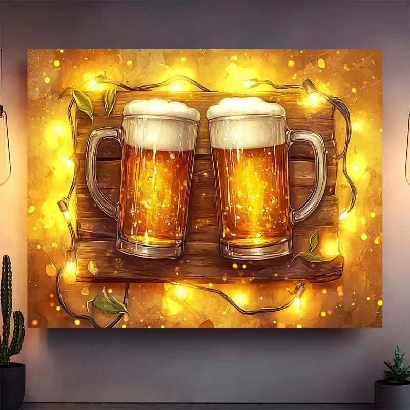 2D Bierkrug Prosit Hintergrundtuch für Junggesellenabschied Festival Feier
