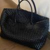 Large Capacity Hand-woven Bag Women's New High-end Simple Commuting Shoulder Underarm Bag Tote Big Bag