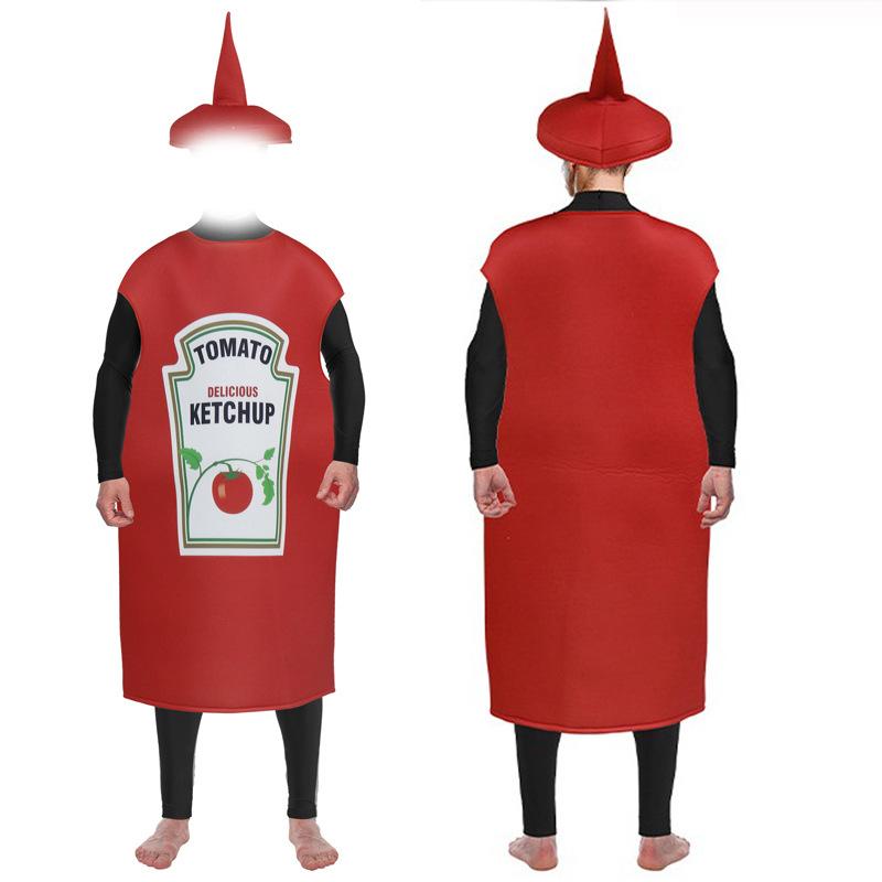 Halloween Mardi Gras Ice Cream Doll Cosplay Ball Stage Uniform Adult Cake Hat Show