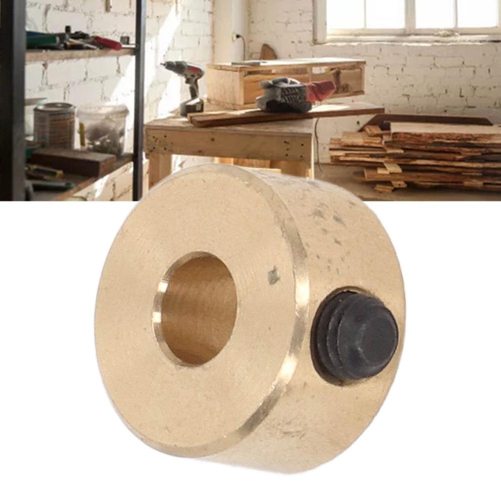 Yellow Drill Stop Collar Shaft Positioner Depth Stop Collar Precision Brass Drill Bit Woodworking