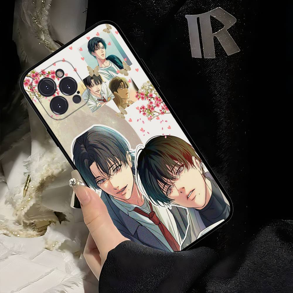 Backlight Bl Anime Phone Case For Iphone 16 15 17 13 14 12 11 Pro Max Plus Black Shell Cover Case