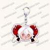 Süße Game Cookie Chibis Schlüsselanhänger für Accessoires Tasche Schatten Milch Reine Vanille Granatapfel Schlüsselringe Schmuck Fans Freunde Geschenke