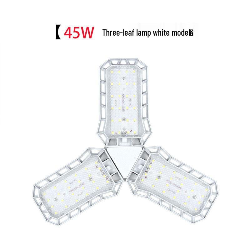 LED Deformable Garage Light - Adjustable 4-Leaf/5-Leaf Design