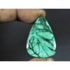 23X34X4MM Natural Malachite Flower Design Pear Cabochon Loose Gemstone 36Cts D-473