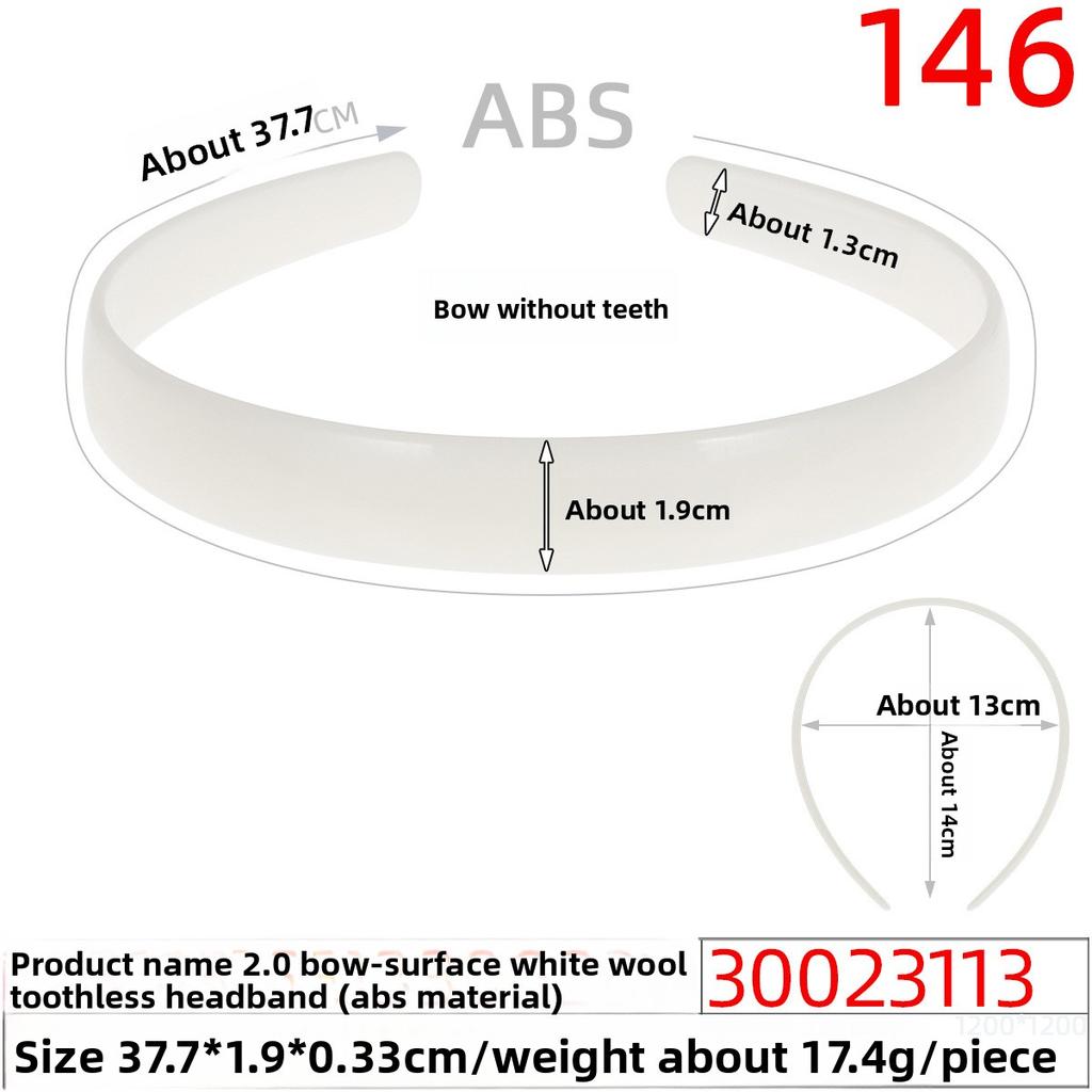 Plastic Hair Band Headband Accessories Two-sided Flat Hair Band Base Plate Hair Decoration