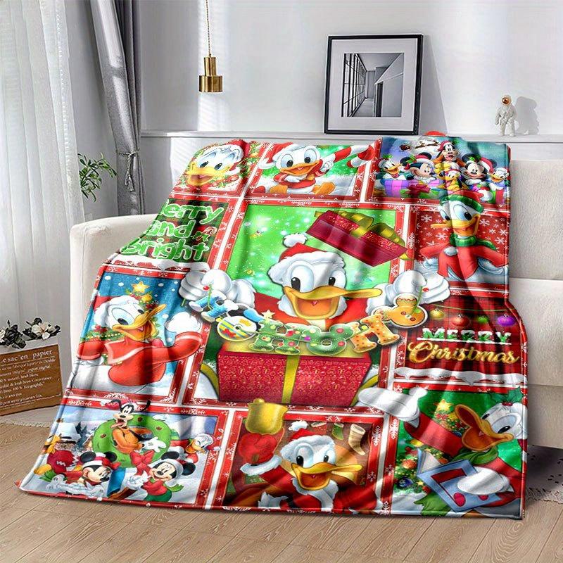 1pc Cartoon Characters Printing Flannel Blanket Ideal for Travel Sofa Beds and Home Decor Ideal Birthday or Holiday Gift Available for All S