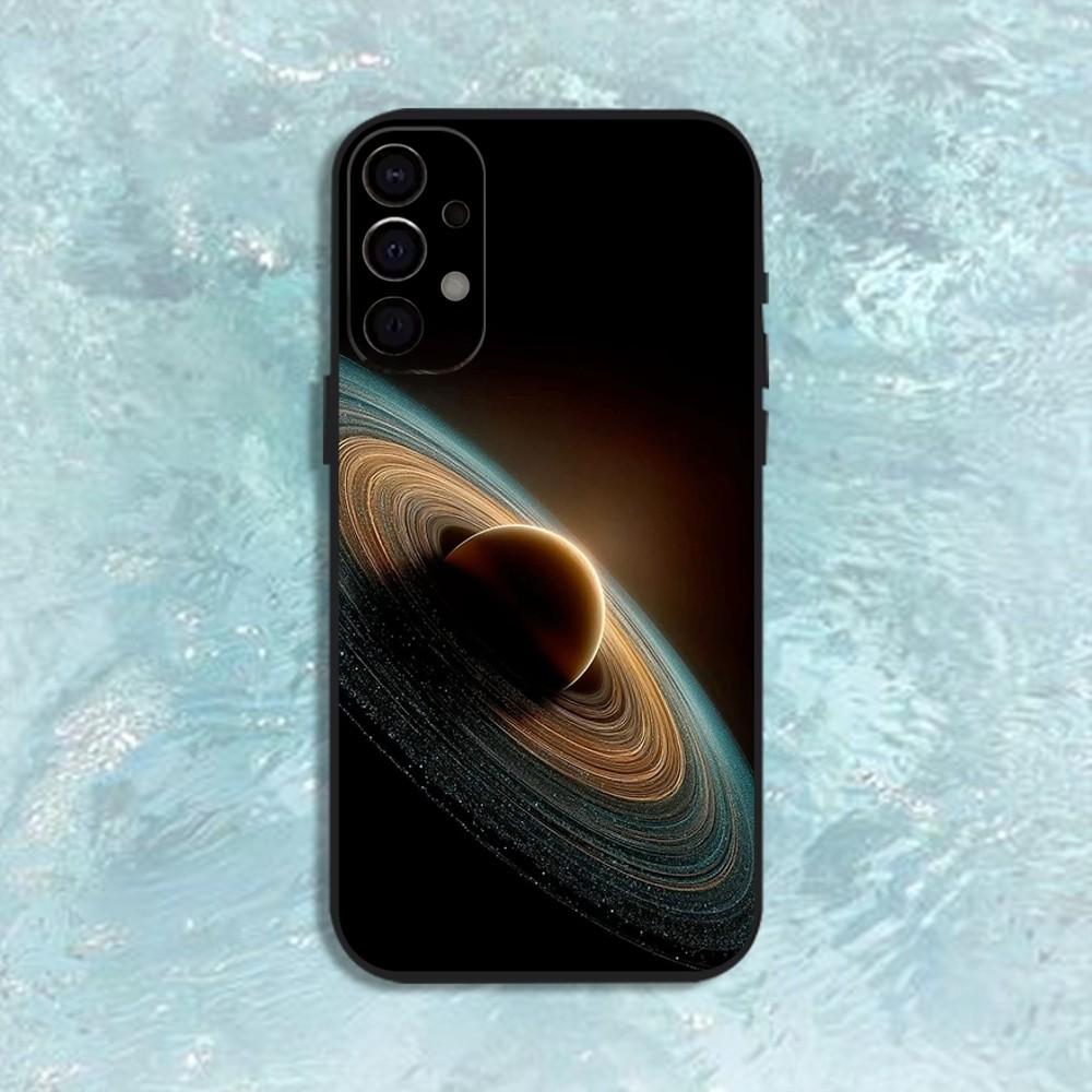 Saturn Solar system Phone Case For Samsung S25,S24,S21,S22,S23,S30,Ultra,S20,Plus,Fe,Lite,Note,10,9,5G Black Cover