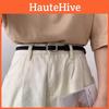 Vintage Korean Style Minimalist Fashion Casual Versatile Belt For Dresses And Jeans