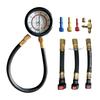 Quick Connection Fuel Pressure Tester Gauge Tools Kit 0-100 PSI with 9.49, 7.89, 6.30 Fuel Line Suitable for More Car RV Engine