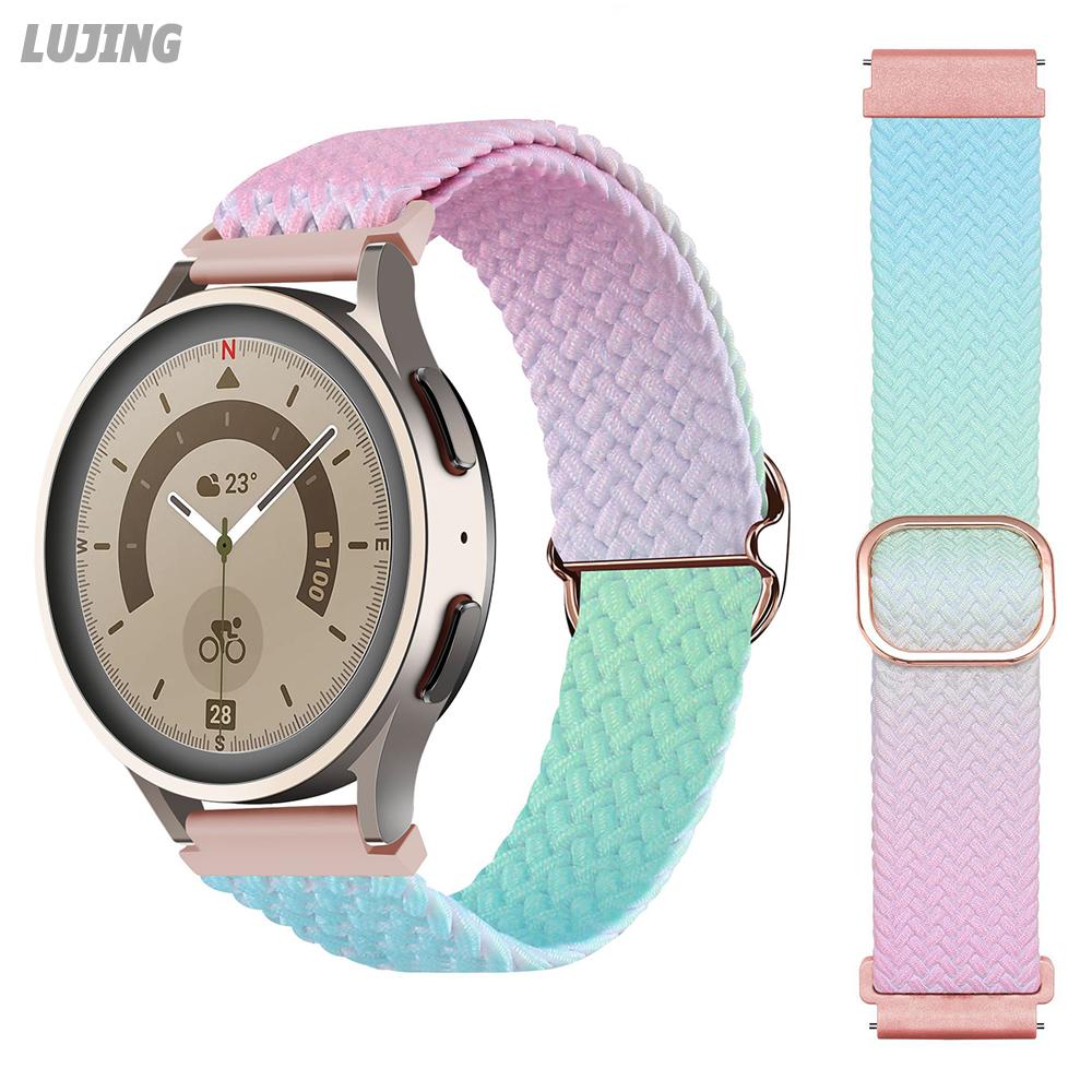 

Плетеный ремешок LUJING Solo Loop для часов Samsung Galaxy 4/5/3/classic/active 2, браслет 22/20 мм, браслет Huawei/Amazfit Gtr/GTS 4-3-pro-2e 20mm watch band